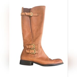 Naturalizer Tan Leather Knee-High Boots